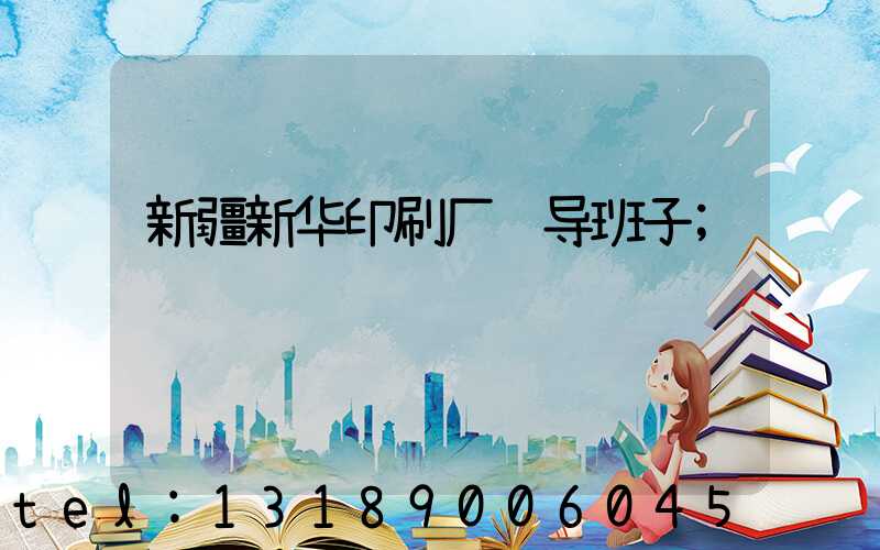 新疆新华印刷厂领导班子